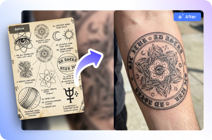 Créer un tatouage avec l'IA