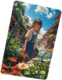 Exemple d’illustration anime générée par IA
