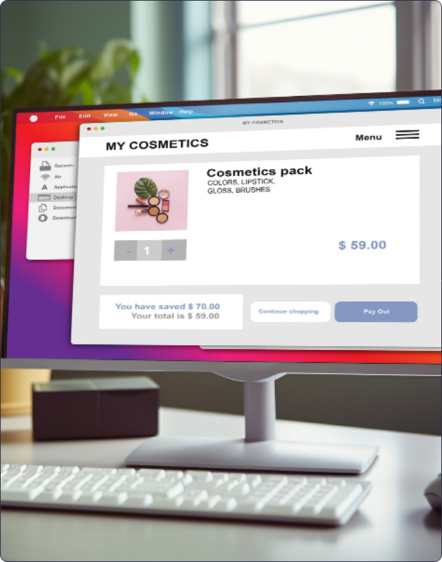 ia fusionner deux images gratuit et affichage de produits e-commerce